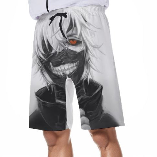 Short de bain Tokyo Ghoul blanc Ken Kaneki