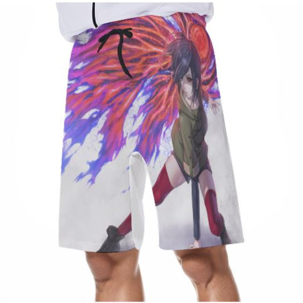 Short de bain Tokyo Ghoul blanc Touka Kagune