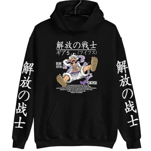 Sweat Pull One Piece Luffy Gear Fifth Noir