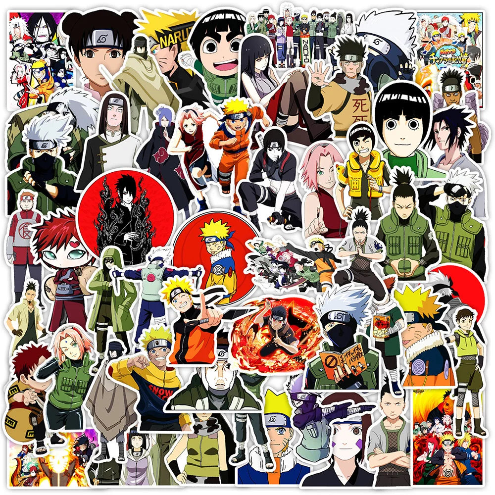 Lot de 50 autocollant Naruto