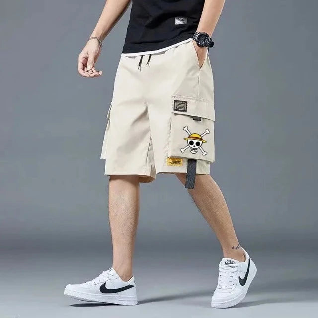 Short Cargo One Piece Beige