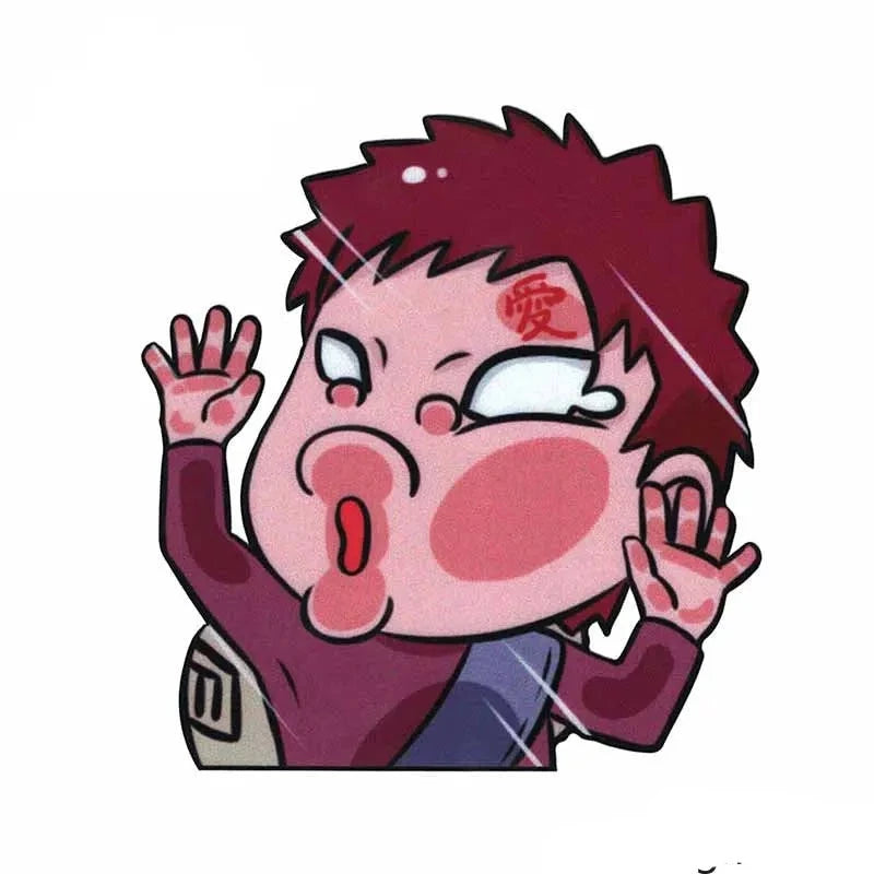 Autocollant Fenêtre Voiture Naruto gaara du desert