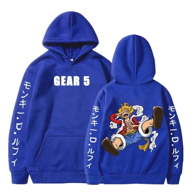 Sweat Pull One Piece Luffy Gear 5 Bleu