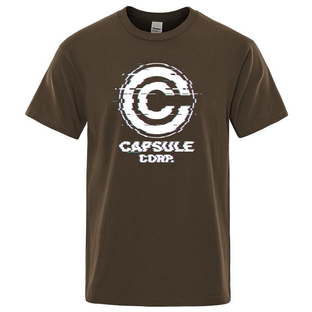 Dragon Ball Caspule Corp Unscharfes T-Shirt 6 Farben