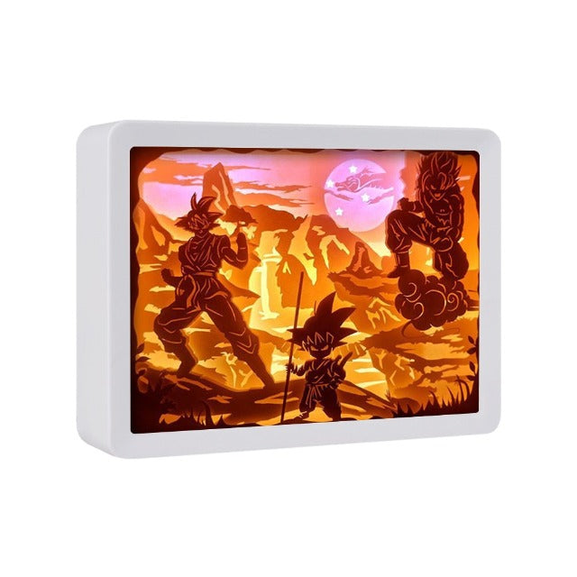 Tableau Lumineux Dragon Ball Z Cadre