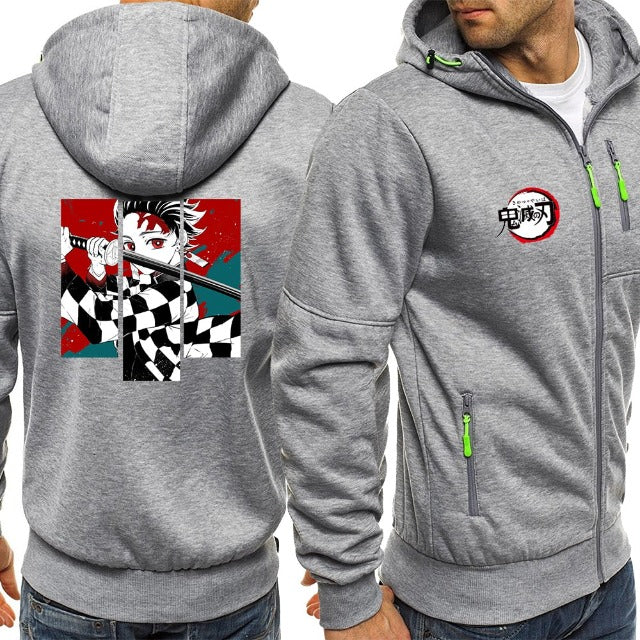 Sweat à Capuche Zippé Demon Slayer