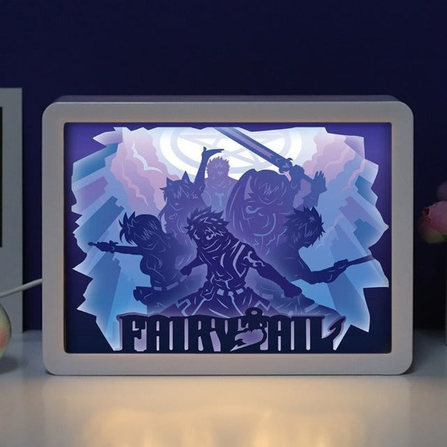Tableau Lumineux Fairy Tail Cadre