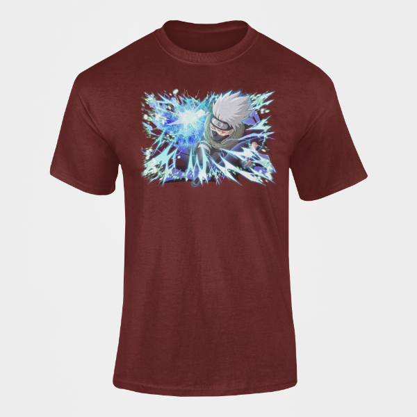 T-Shirt Kakashi Shidori bordeaux
