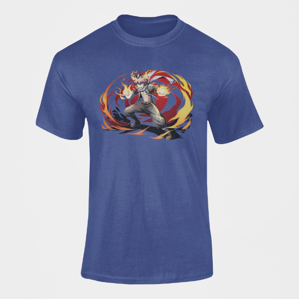 T-Shirt Natsu Manga Fairy Tail bleu