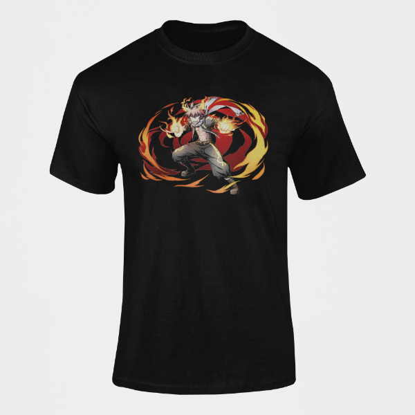T-Shirt Natsu Manga Fairy Tail noir