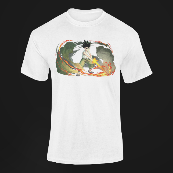T Shirt Gon Freecss HxH blanc