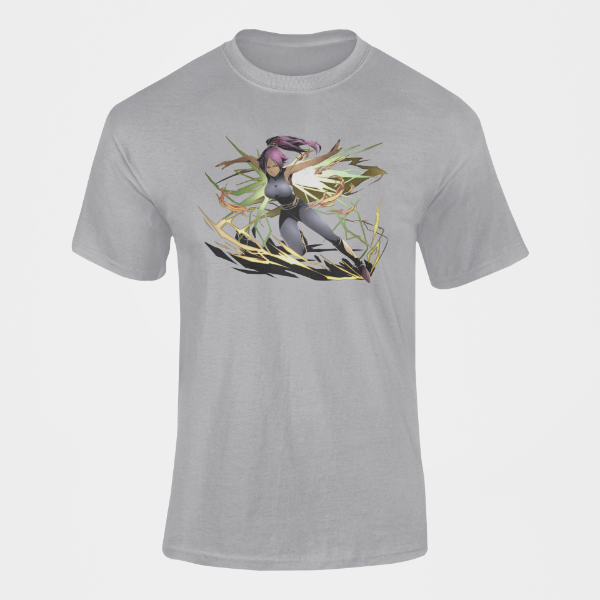T-Shirt Yoruichi Manga Bleach gris
