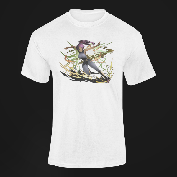 T-Shirt Yoruichi Manga Bleach blanc