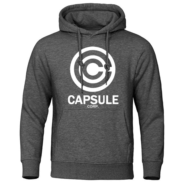 Sweat Dragon Ball Capsule Corp gris foncé