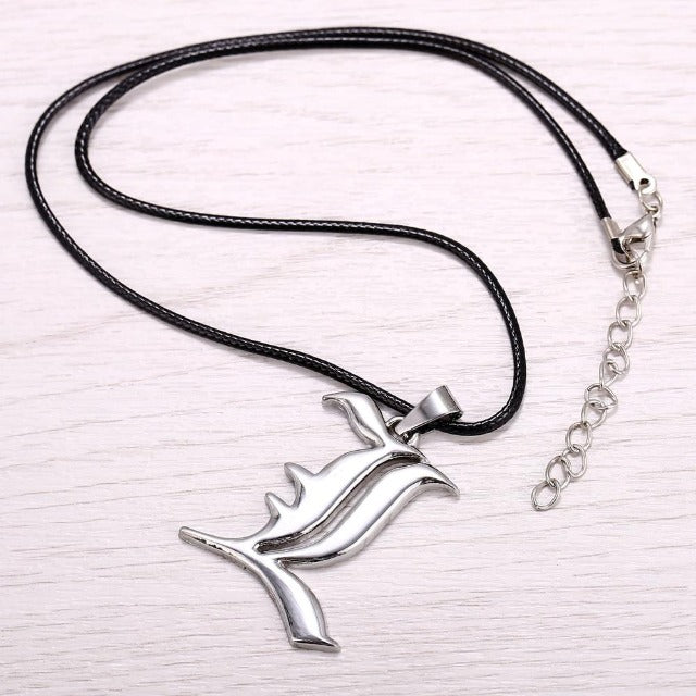 Collana con nota di morte L
