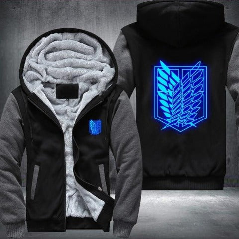 Veste Bataillon d'Exploration grise Fluo Bleu