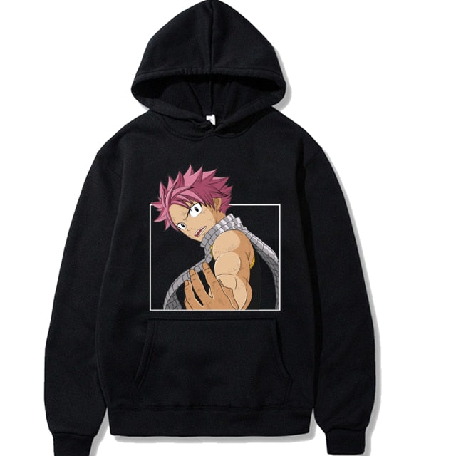 Sweat A Capuche Manga Fairy Tail Natsu noir