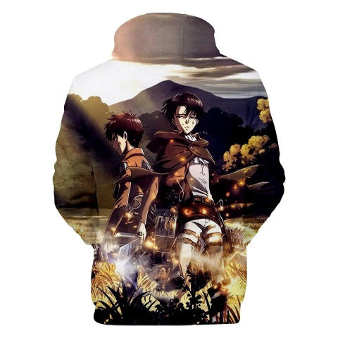 Sudadera Infantil Levi & Eren Shingeki no Kyojin Niño Niña
