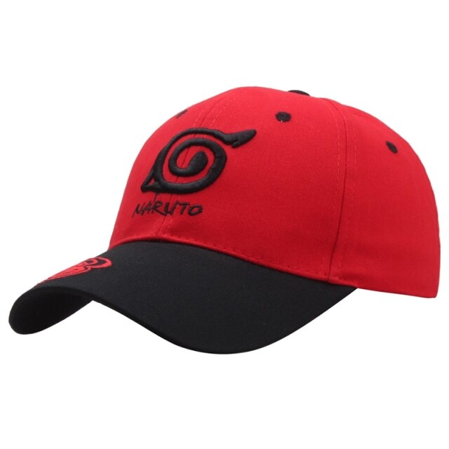 Casquette Village de Konoha Rouge Trucker Adulte Homme Femme Manga Naruto