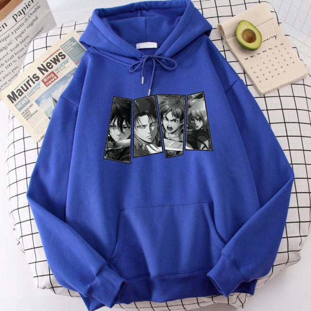 Pull Armin Eren Mikasa Levi Attaque Des Titans bleu