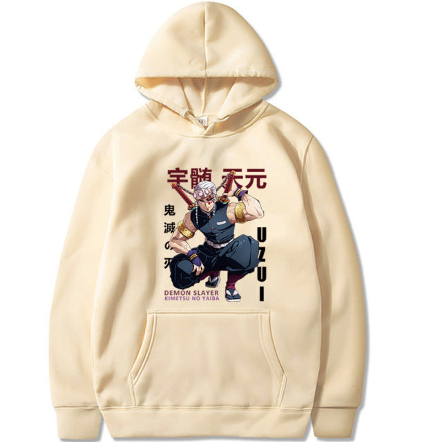 Demon Slayer Tengen Uzui Hoodie Erwachsene Männer Frauen Langarm