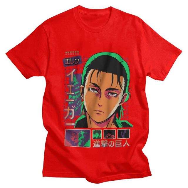 T-Shirt Maglietta L'Attacco dei Giganti Eren Stagione 4