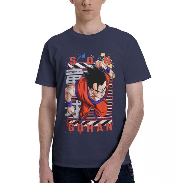 Ultimatives Gohan T-Shirt Dragon Ball Manga beflockt Erwachsene Männer Frauen kurze Ärmel