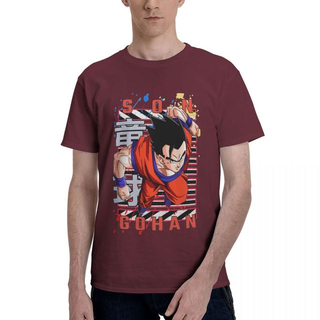 Ultimatives Gohan T-Shirt Dragon Ball Manga beflockt Erwachsene Männer Frauen kurze Ärmel