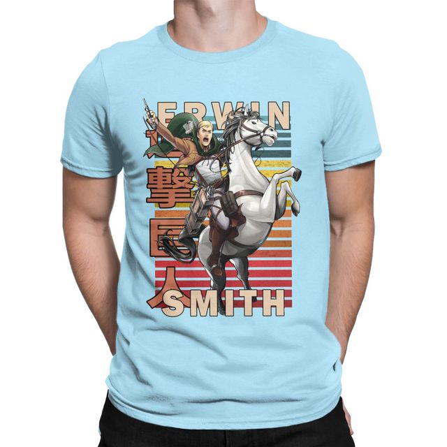 T-Shirt Maglietta L'Attacco dei Giganti Erwin Smith