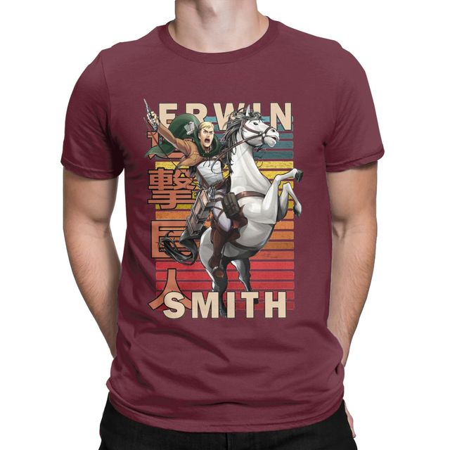 T-Shirt Maglietta L'Attacco dei Giganti Erwin Smith