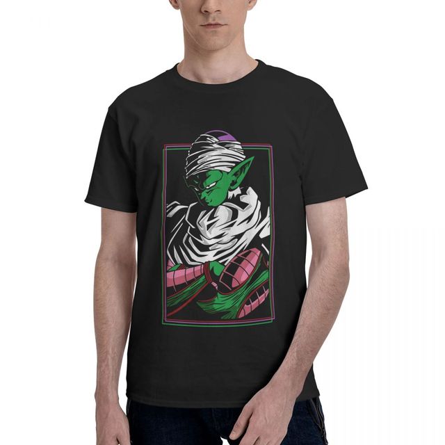 T-shirt Piccolo Dragon Ball Manga Floqué Adulte Homme Femme Courtes Manches