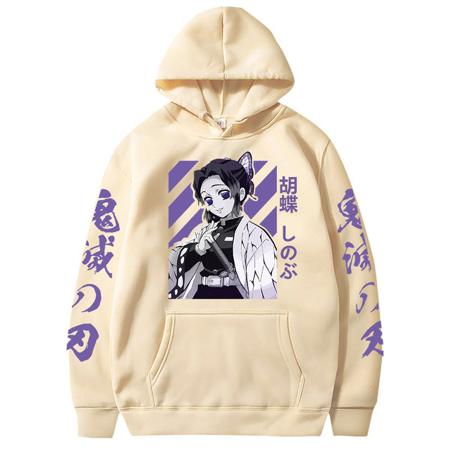 Demon Slayer Shinobu Hoodie Erwachsene Männer Frauen Langarm