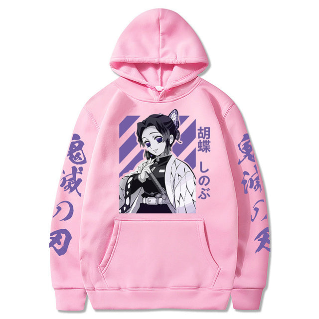 Demon Slayer Shinobu Hoodie Erwachsene Männer Frauen Langarm