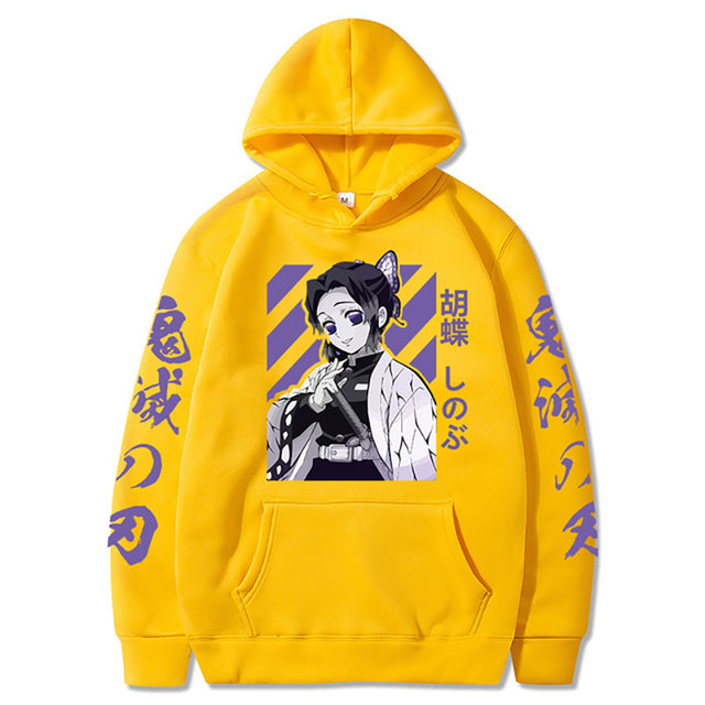 Sweat à Capuche Demon Slayer Shinobu jaune