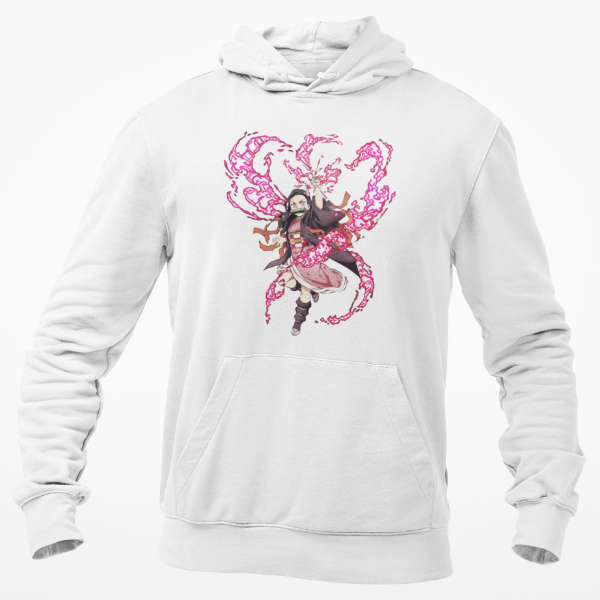 Sweat à Capuche Nezuko Demon Slayer blanc