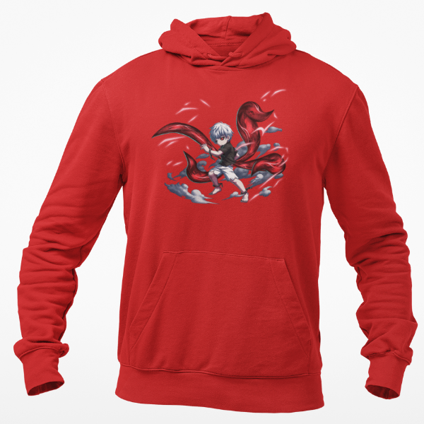 Sweat A Capuche Ken Kaneki Tokyo Ghoul rouge