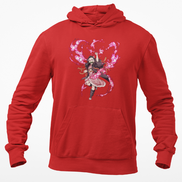Sweat à Capuche Nezuko Demon Slayer rouge