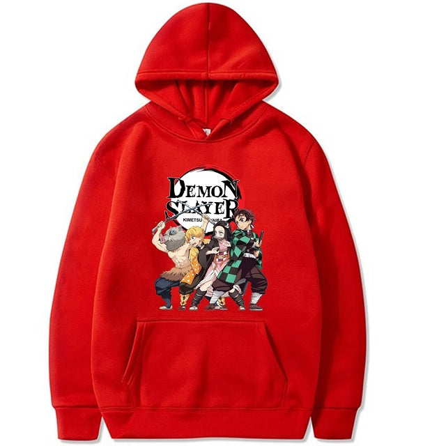Sweat à Capuche Demon Slayer rouge
