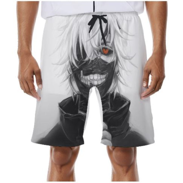 Short de bain Tokyo Ghoul blanc Ken Kaneki