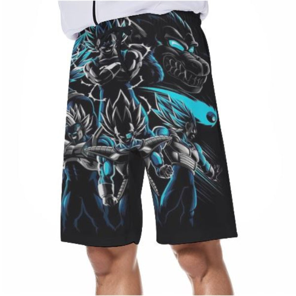 Short de bain Dragon Ball Vegeta transformations