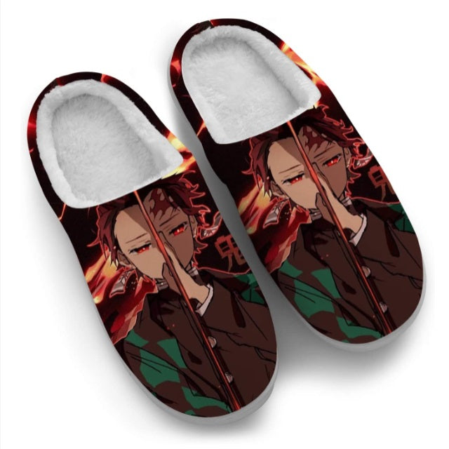 Chaussons Tanjiro Demon Slayer pantoufles homme femme adulte