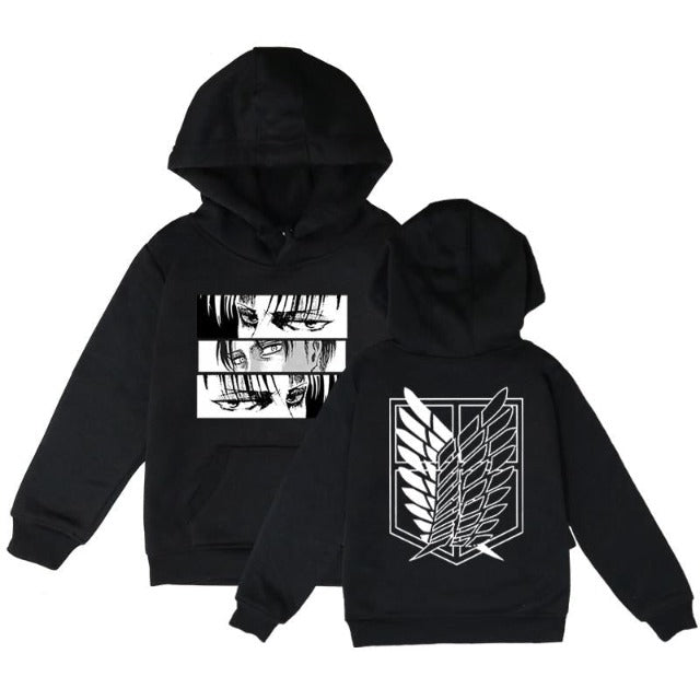 Sweat pour Enfant Attaque des Titans Pull NOIR