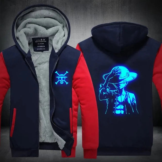 One Piece Ruffy Fleecejacke