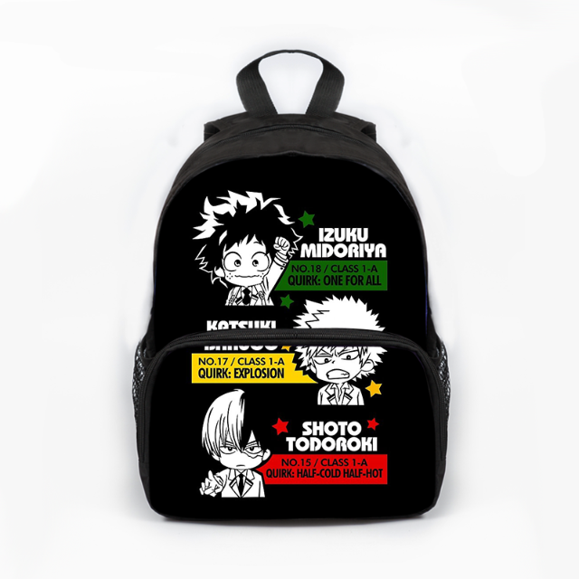 Sac à Dos My Hero Academia Izuku, Katsuki, Shoto