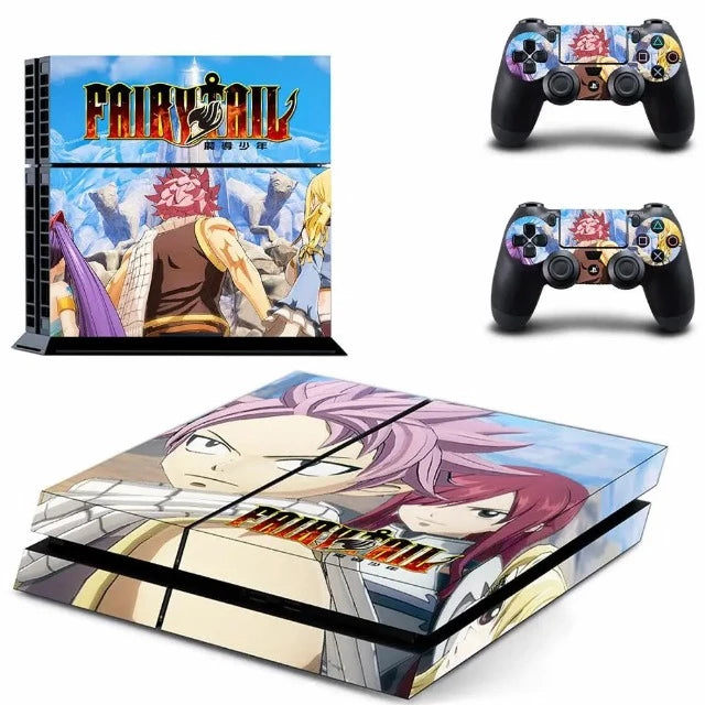 Sticker Autocollant PS4 Fairy Tail Natsu &amp; Erza