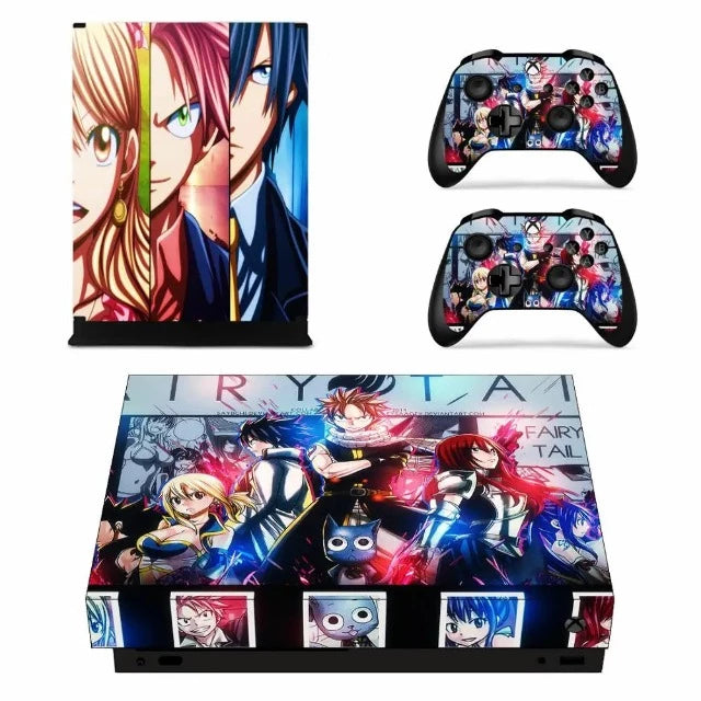 Sticker Autocollant Xbox One Fairy Tail Natsu Grey Lucy