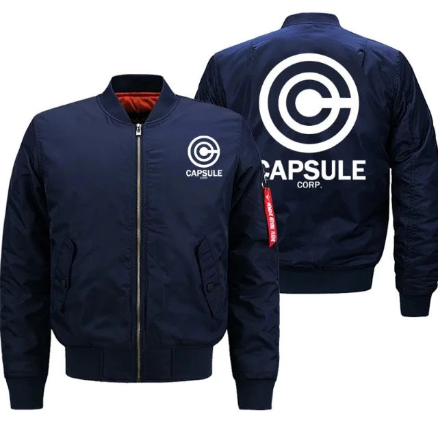 Veste Bomber Dragon Ball Z Capsule Corp Bleu Marine
