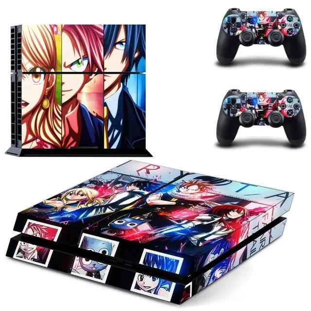 Sticker Autocollant PS4 Fairy Tail Lucy Natsu Grey
