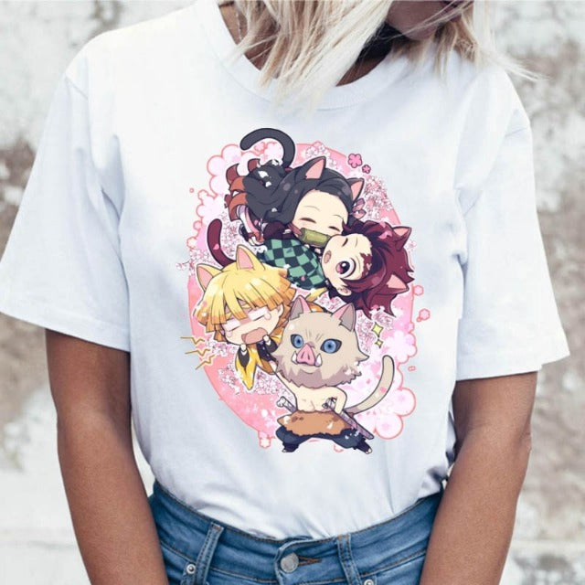T-shirt Femme Demon Slayer Personnages