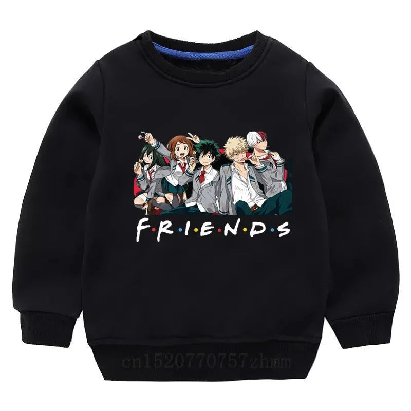 Sweat My Hero Academia Pull Enfant NOIR
